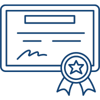 icone ilustrando certificado de conclusão